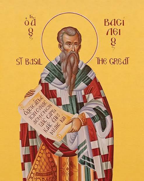 Icon labelled Saint Basil the Great
