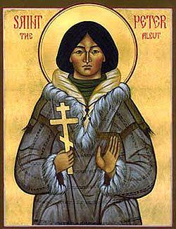 Icon labelled Saint Peter the Aleut