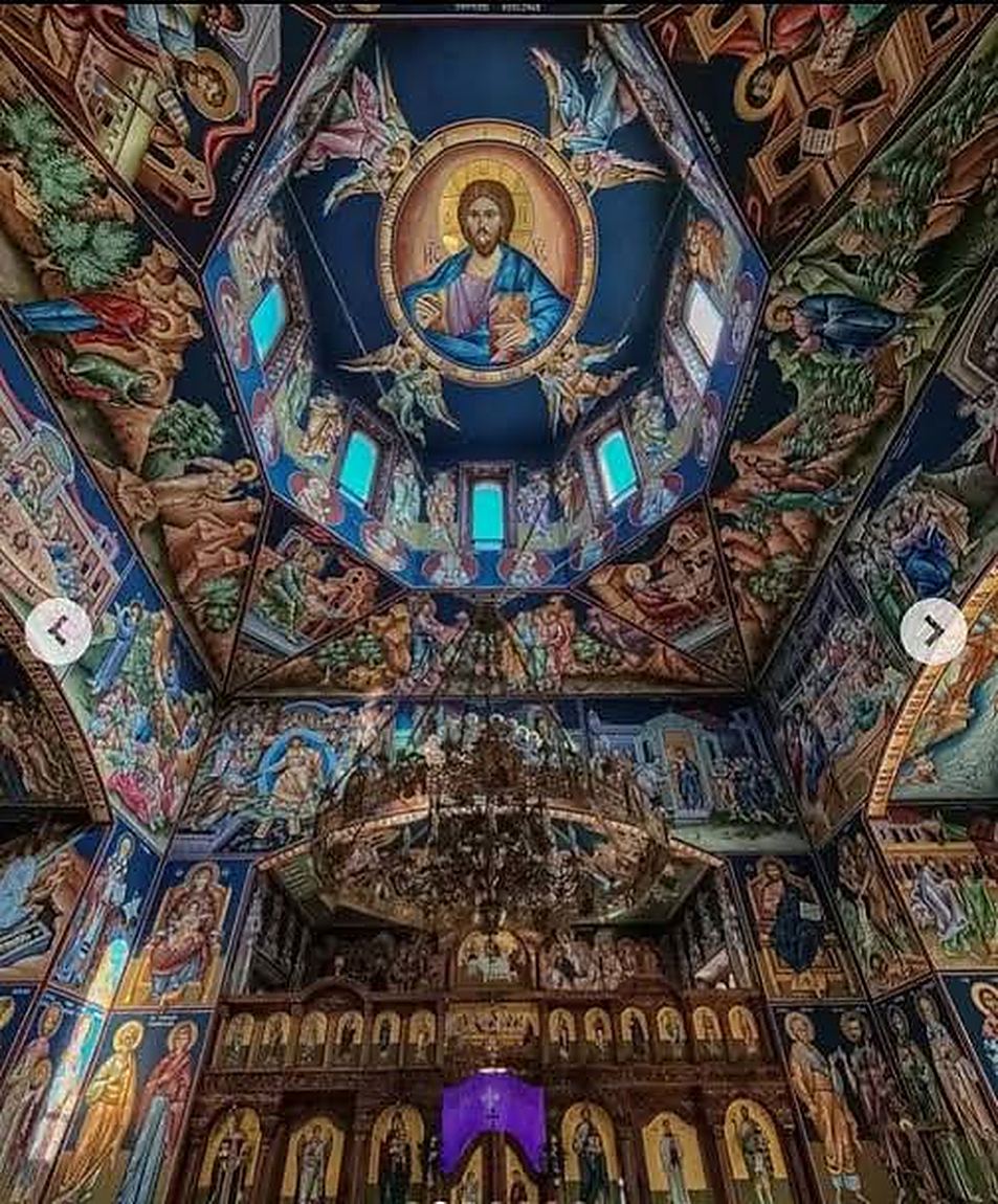 The dome, and Christ looking down out of it