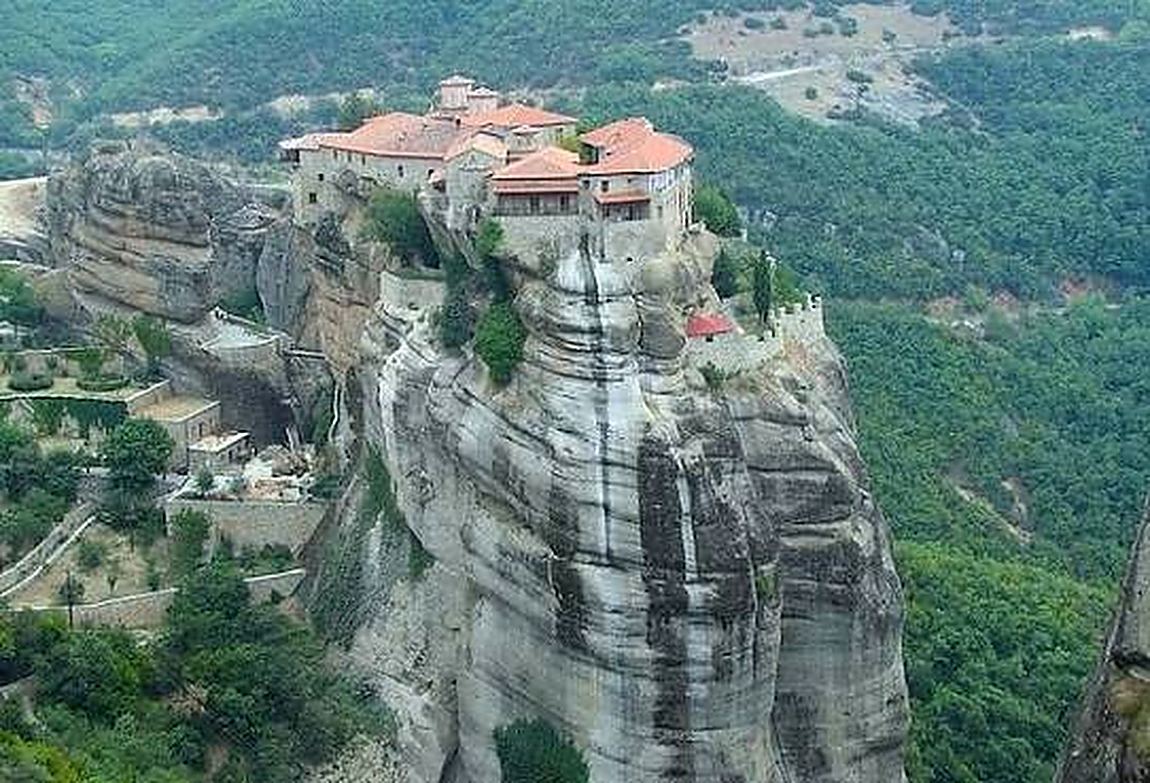 A monastery on a rock