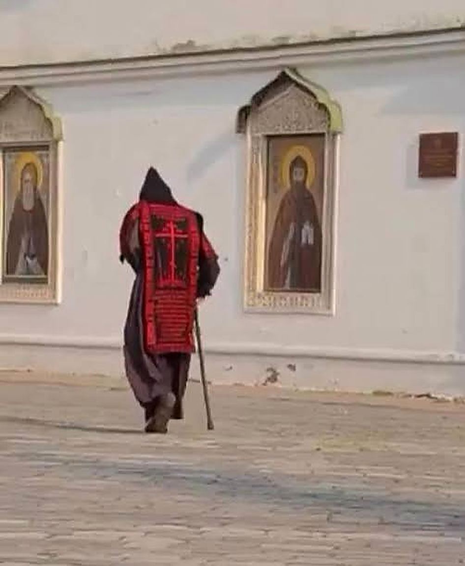 The red schema of a Romanian monastic